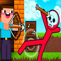 Noob Archer vs Stickman Zombie